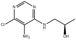 (R)-1-((5-aMino-6-chloropyriMidin-4-yl)aMino)propan-2-ol 化学構造式