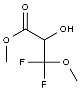 Propanoic  acid,  3,3-difluoro-2-hydroxy-3-methoxy-,  methyl  ester 结构式