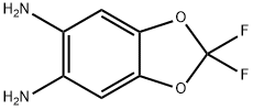 2,2-二氟-苯并[1,3]间二氧杂环戊烯-5,6-二胺 结构式