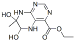 5,6,7,8-Tetrahydro-6,7-dihydroxy-7-methyl-4-pteridinecarboxylic acid ethyl ester 结构式