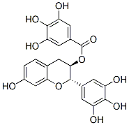 (+)-3,4,5-Trihydroxybenzoic acid (2S,3R)-3,4-dihydro-7-hydroxy-2-(3,4,5-trihydroxyphenyl)-2H-1-benzopyran-3-yl ester,17445-91-9,结构式