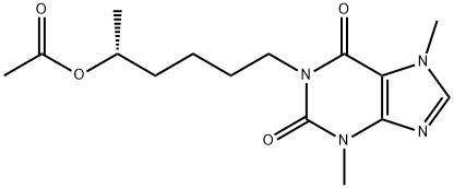 5'-O-Acetyl (R)-Lisofylline 结构式