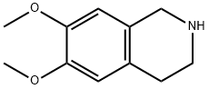6,7-二甲氧基-1,2,3,4-四氢异喹啉,1745-07-9,结构式