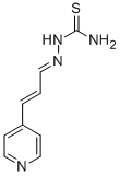 (E,E)-2-(3-(4-Pyridinyl)-2-propenylidene)hydrazinecarbothioamide 结构式