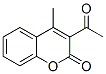 3-Acetyl-4-methyl-2H-1-benzopyran-2-one,17451-00-2,结构式