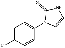 1-(4-クロロフェニル)-1H-イミダゾール-2-チオール 化学構造式