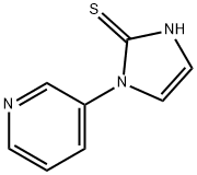 1-Pyridin-3-yl-1H-imidazole-2-thiol,17452-15-2,结构式