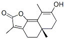 (S)-5,5a,6,7-Tetrahydro-8-hydroxy-3,5a,9-trimethylnaphtho[1,2-b]furan-2(4H)-one Structure