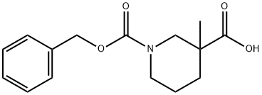 N-Cbz-3-甲基-3-哌啶甲酸,174543-78-3,结构式