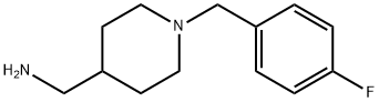 [1-(4-氟苄基)哌啶-4-基]甲基胺, 174561-02-5, 结构式