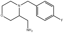 3-Aminomethy-4-(4-fluorobenzyl)morpholine Structure