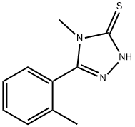 4-甲基-5-(2-甲基苯基)-4H-1,2,4-三唑-3-硫醇, 174574-08-4, 结构式