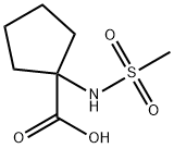 1-甲磺酰氨基环戊烷-1-羧酸,174602-69-8,结构式