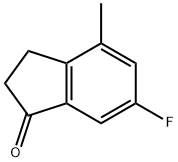 6-FLUORO-4-METHYLINDAN-1-ONE Struktur
