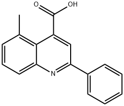 4-QUINOLINECARBOXYLIC ACID,5-METHYL-2-PHENYL- Structure