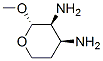 2H-Pyran-3,4-diamine,tetrahydro-2-methoxy-,[2S-(2alpha,3beta,4beta)]-(9CI) Struktur