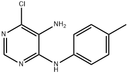6-CHLORO-N4-(4-METHYLPHENYL)-4,5-PYRIMIDINEDIAMINE 化学構造式