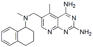 5-methyl-4-[(methyl-tetralin-1-yl-amino)methyl]-2,8,10-triazabicyclo[4 .4.0]deca-1,3,5,7,9-pentaene-7,9-diamine,174655-05-1,结构式