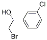 (R)-(-)-2-broMo-1-(3'-chlorophenyl) ethanol 化学構造式