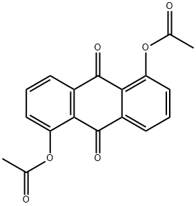 1,5-Diacetoxy-9,10-anthraquinone 结构式