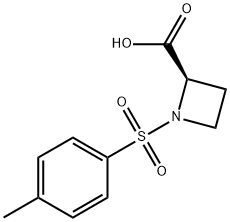 1-[(4-methylphenyl)sulfonyl]-2-azetidinecarboxylic acid 化学構造式