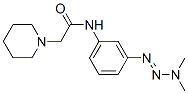 N-(3-dimethylaminodiazenylphenyl)-2-(1-piperidyl)acetamide 结构式