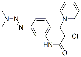 N-(3-dimethylaminodiazenylphenyl)-3-pyridin-1-yl-propanamide chloride Struktur
