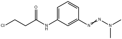 3-Chloro-N-(3-(3,3-dimethyl-1-triazenyl)phenyl)propanamide 结构式