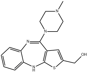 2-Hydroxymethyl Olanzapine Structure
