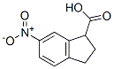 1H-Indene-1-carboxylicacid,2,3-dihydro-6-nitro-,(+)-(9CI) Struktur