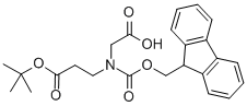 FMOC-N-(叔丁氧羰基乙基)甘氨酸,174799-89-4,结构式