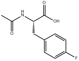 N-ACETYL-4-FLUORO-DL-PHENYLALANINE Structure