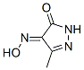 1H-Pyrazole-4,5-dione,3-methyl-,4-oxime,(E)-(9CI) Structure