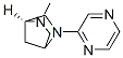 2,5-Diazabicyclo[2.2.1]heptane,2-methyl-5-pyrazinyl-,(1S)-(9CI) 结构式