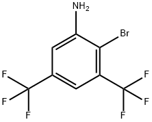 2-BROMO-3,5-BIS(TRIFLUOROMETHYL)ANILINE Structure