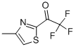 Ethanone, 2,2,2-trifluoro-1-(4-methyl-2-thiazolyl)- (9CI) 化学構造式