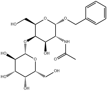 Benzyl 2-Acetamido-2-deoxy-4-O-b-D-galactofuranosyl-a-D-glucopyranoside Struktur