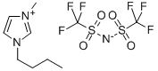 1-丁基-3-甲基咪唑二(三氟甲基磺酰)酰亚胺,174899-83-3,结构式