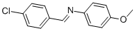 (4-chlorobenzylidene)-(4-methoxyphenyl)amine Structure