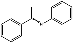 N-(α-メチルベンジリデン)ベンゼンアミン 化学構造式