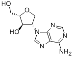 2-(6-AMINO-9H-PURIN-9-YL)-1,4-ANHYDRO-2-DEOXY-L-ARABINITOL Struktur