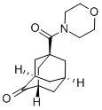 5-(モルホリン-4-イルカルボニル)アダマンタン-2-オン 化学構造式