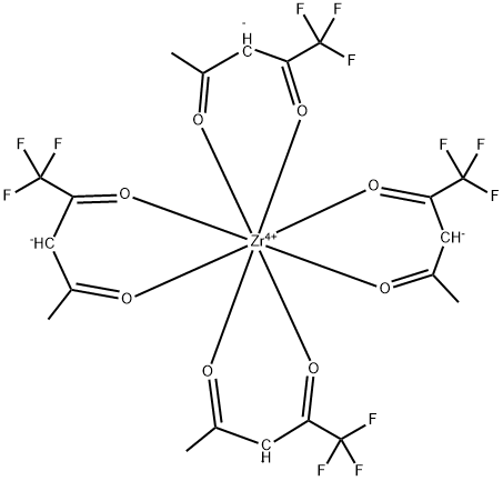 1.1.1.-三氟乙酰丙酮锆,17499-68-2,结构式