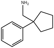 1-(1-フェニルシクロペンチル)メタンアミン 化学構造式
