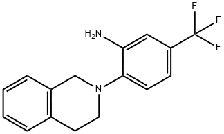 2-(3,4-DIHYDROISOQUINOLIN-2(1H)-YL)-5-(TRIFLUOROMETHYL)ANILINE Struktur