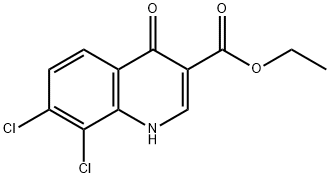 ETHYL 7,8-DICHLORO-1,4-DIHYDRO-4-OXOQUINOLINE-3-CARBOXYLATE Structure