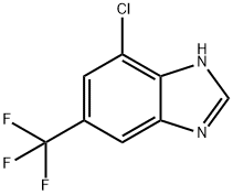 4-クロロ-6-(トリフルオロメチル)ベンズイミダゾール 化学構造式