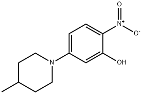 N-(3-HYDROXY-4-NITROPHENYL)-4-METHYLPIPERIDINE Structure