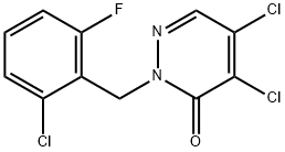 2-(2-CHLORO-6-FLUOROBENZYL)-4,5-DICHLOROPYRIDAZINE-3-(2H)-ONE Struktur