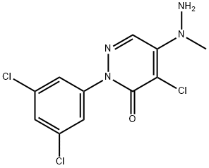 4-CHLORO-2-(3,5-DICHLOROPHENYL)-5-(1-METHYLHYDRAZINO)-2,3-DIHYDROPYRIDAZIN-3-ONE 结构式